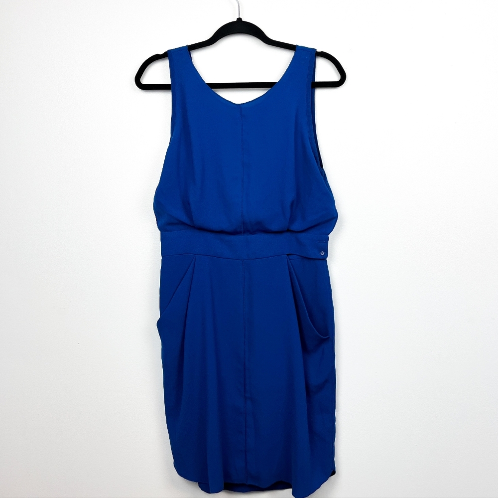 Wilfred Royal Blue Dress with V/Dip Open Back